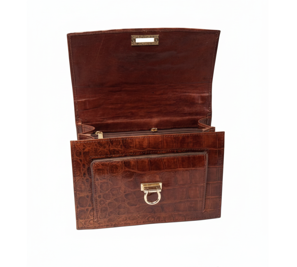 The Heritage Crocodile Shoulder Bag