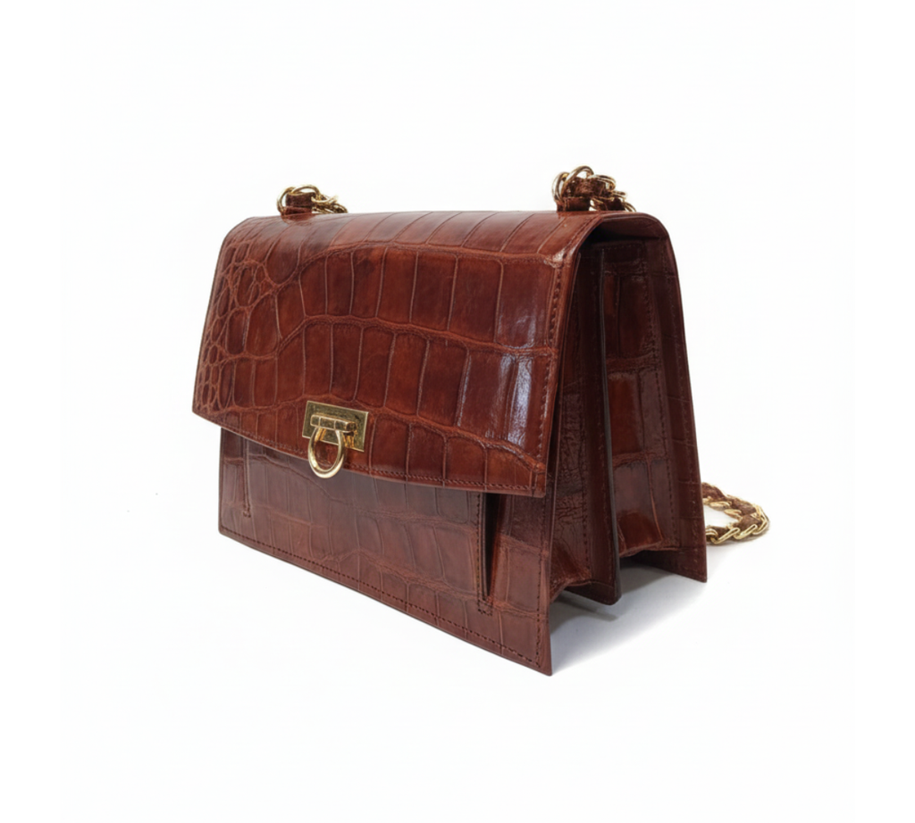 The Heritage Crocodile Shoulder Bag